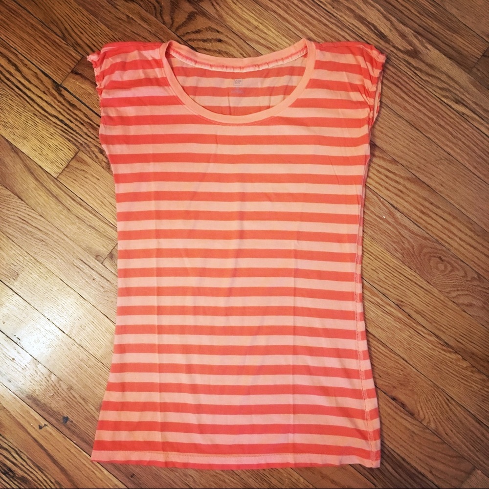 GAP striped cap-sleeve top